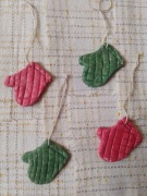 Figurki rękawiczki zimowe z masy solnej