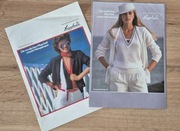 Katalog modowy vintage 1980 Heinzelmann broszura moda retro