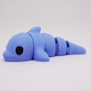 Flexi Delfin - Breloczek do kluczy - Druk 3D