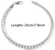 Bransoletka hypoalergiczna, posrebrzana w gustownym woreczku. B_02