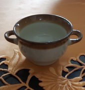 Vintage- Ceramiczna Bulionowka z lat 70-tych PRL.- PRUSZKÓW 