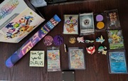 Zestaw Eeveelucji + akcesoriów + mata Pokemon Tcg