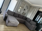 Kanapa szara kształt „U”