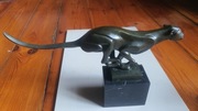 gepard - figurka - brąz - francja - art deco - duża