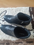 Botki na koturnie Wojas 38 jak 37 czarne