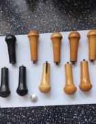 Zestaw 10 szt uchwytów drewnianych do stempli