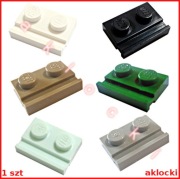 LEGO 32028 PŁYTKA 1x2 krawędź biały czarny j szary D Tan Light Aqua zielony