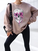 BLUZA DRESOWA BASIC OVERSIZE NADRUK NOWA KOLEKCJA POLSKA MARKA 