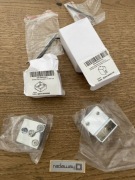 Uchwyt wspornika do ściany i uchwyt wspornika do szyby Chrom Radaway