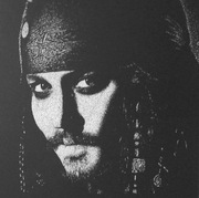 Piraci z Karaibów Obraz grawerowany na blasze... Johnny Depp Jack Sparrow