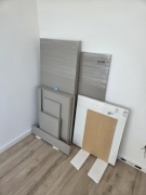 Fronty, płyty meblowe. pastel stone greey