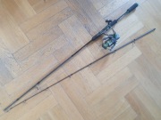 super zestaw z kołowrotkiem wędka spinningowa Spin 210/do 25g