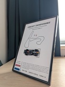 Grafika Circuit Zandvoort A4 Formuła F1 szkło