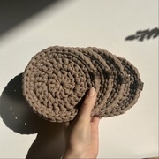 Bawełniane podkładki pod kubki 4 szt.