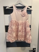 Sukienka 128 cm H&M jasny róż 