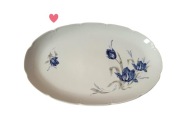 Półmisek JL Menau vintage NRD porcelana GDR niebieskie kwiaty