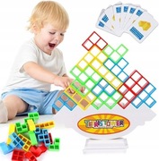 Układanka Tetris Balansujące Klocki Gra Logiczna 64 Klocki