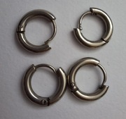 Srebrne kolczyki kółka 