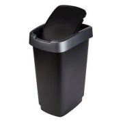 KOSZ NA ŚMIECI 25L Twist Czarny - Komfort plastik