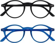 Okulary do czytania OPULIZE OCA okrągłe sprężynowe +3