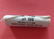 Rolka bankowa 50 szt monet po 2 zł 1990 r. = 100 PLN