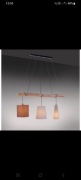 Lampa wisząca 3 klosze Rustykalna