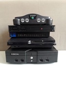 Zestaw Konsole Nintendo64, ps2, ps3, xbox + akcesoria + gry