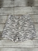 Nowe szorty spodenki jeansowe Zara 38 M wysoki stan zebra vintage glamour 