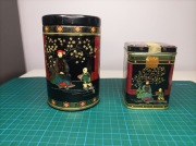 Puszki na herbatę w stylu azjatyckim.