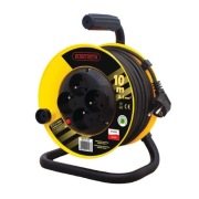 Przedłużacz zwijany Elgotech / 10 m / 4G+0 / 