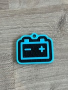 Stylowy Brelok Samochodowy Słaby Akumulator Idealny dla Fanów Motoryzacji