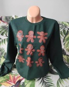 Gwiezdne Wojny/PiernikowePostacie/Zielona Świąteczna Bluza/Star Wars L