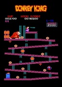 Donkey Kong - klasyka gier  - pixel art plakat 30x45cm