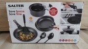 14-częściowy zestaw kuchenny Salter Clip & Cook.