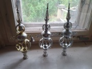 Zabawki bałwanki króliki gwiazdy na choinkę PRL plastik, vintage