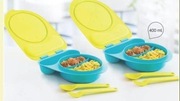 Tupperware Dzielony pojemnik na Lunch ze sztućcami