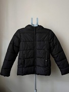 Kurtka damska dla dzieci Pepco 158 cm, czarna, pikowana, z kapturem