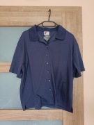 Granatowa koszula z krótkim rękawem 