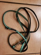 smycz z dwoma karabińczykami/ przepinana