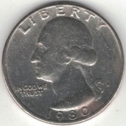 USA quarter dollar 25 centów 1980 D nr 2