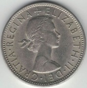 Wielka Brytania 2 szylingi two shillings (floren) 1966 28,4 mm - nr 1