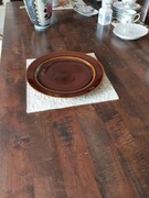 Duża okrągła patera porcelit Pruszków