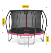 Trampolina 4fizjo 12ft