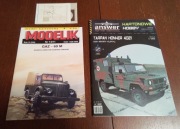 Modelarstwo kartonowe Tarpan Honker 4021 i Gaz 69M + lasery