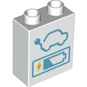 Lego duplo klocek tematyczny ładowarka samochód elektryczny bateria NOWE
