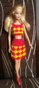 Komplet, spódnica i bluzka, ubranko dla lalki Barbie