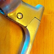 Klamka dźwignia hamulca retro alu prawa