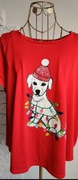 Koszulka t-shirt świąteczna piesek 