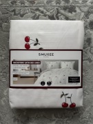 Komplet Pościeli pościel satynowa Smukee 160x200 cm wzór wisienki