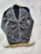 Kardigan Meski Szary Rozmiar L Rozpinany Basic